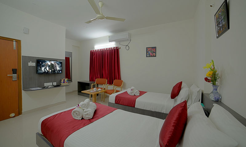 Rooms near in Bangalore Airport Road, Deluxe Rooms A/c (Single)